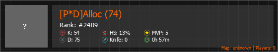 [P*D]Alloc (74) Stats Banner