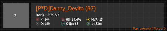 [P*D]Danny_Devito (87) Stats Banner