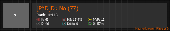 [P*D]Dr. No (77) Stats Banner