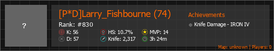 [P*D]Larry_Fishbourne (74) Stats Banner