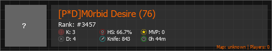 [P*D]M0rbid Desire (76) Stats Banner