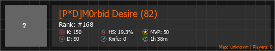 [P*D]M0rbid Desire (82) Stats Banner