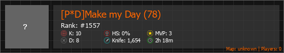 [P*D]Make my Day (78) Stats Banner