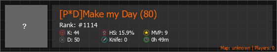 [P*D]Make my Day (80) Stats Banner