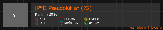 [P*D]Pseudolukian (73) Stats Banner