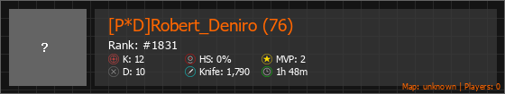 [P*D]Robert_Deniro (76) Stats Banner