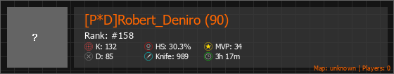 [P*D]Robert_Deniro (90) Stats Banner