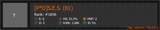 [P*D]S.E.S. (81) Stats Banner
