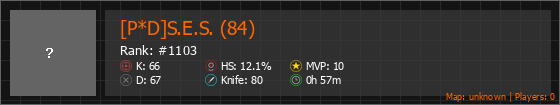 [P*D]S.E.S. (84) Stats Banner