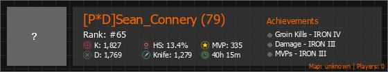 [P*D]Sean_Connery (79) Stats Banner
