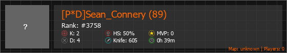 [P*D]Sean_Connery (89) Stats Banner