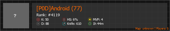 [P0D]Android (77) Stats Banner