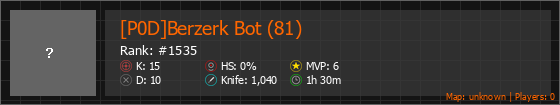 [P0D]Berzerk Bot (81) Stats Banner