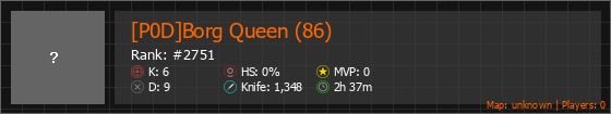 [P0D]Borg Queen (86) Stats Banner