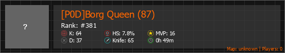 [P0D]Borg Queen (87) Stats Banner