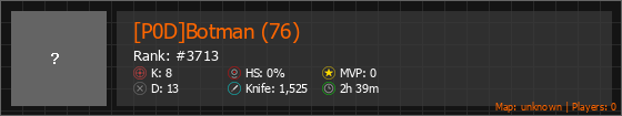 [P0D]Botman (76) Stats Banner