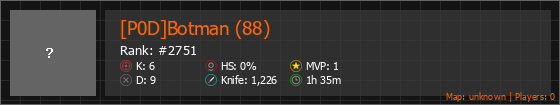 [P0D]Botman (88) Stats Banner
