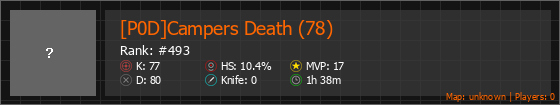[P0D]Campers Death (78) Stats Banner