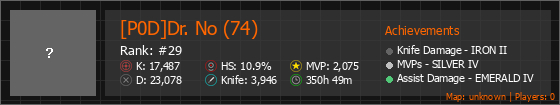 [P0D]Dr. No (74) Stats Banner