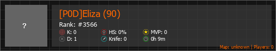 [P0D]Eliza (90) Stats Banner
