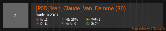 [P0D]Jean_Claude_Van_Damme (80) Stats Banner
