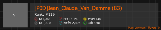 [P0D]Jean_Claude_Van_Damme (83) Stats Banner
