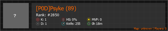 [P0D]Psyke (89) Stats Banner