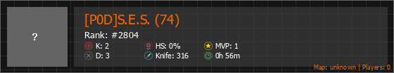 [P0D]S.E.S. (74) Stats Banner