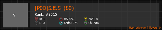 [P0D]S.E.S. (80) Stats Banner