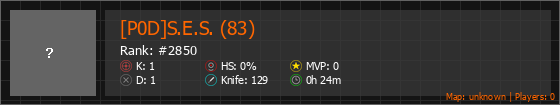 [P0D]S.E.S. (83) Stats Banner