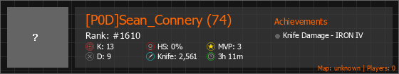 [P0D]Sean_Connery (74) Stats Banner