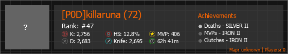 [P0D]killaruna (72) Stats Banner