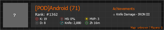 [POD]Android (71) Stats Banner