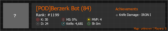 [POD]Berzerk Bot (84) Stats Banner