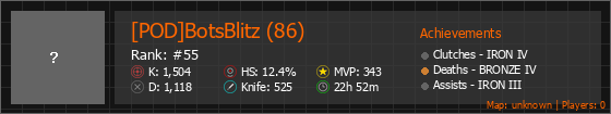 [POD]BotsBlitz (86) Stats Banner