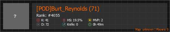 [POD]Burt_Reynolds (71) Stats Banner