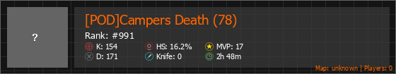 [POD]Campers Death (78) Stats Banner