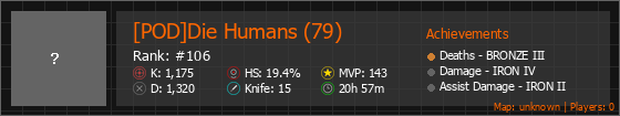 [POD]Die Humans (79) Stats Banner