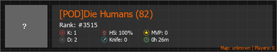 [POD]Die Humans (82) Stats Banner