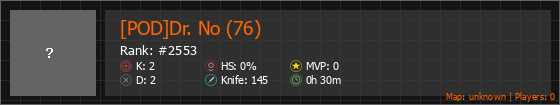 [POD]Dr. No (76) Stats Banner