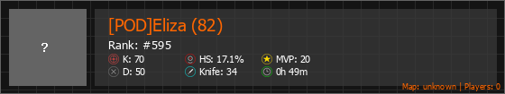 [POD]Eliza (82) Stats Banner