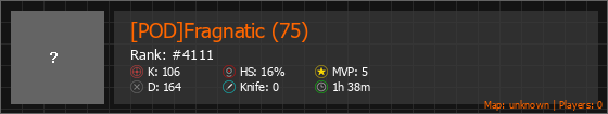 [POD]Fragnatic (75) Stats Banner