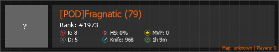 [POD]Fragnatic (79) Stats Banner