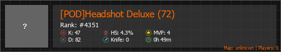[POD]Headshot Deluxe (72) Stats Banner