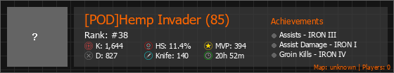 [POD]Hemp Invader (85) Stats Banner