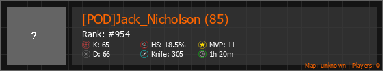 [POD]Jack_Nicholson (85) Stats Banner