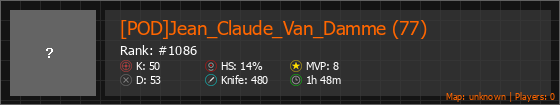 [POD]Jean_Claude_Van_Damme (77) Stats Banner