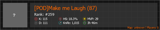 [POD]Make me Laugh (87) Stats Banner