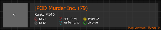 [POD]Murder Inc. (79) Stats Banner