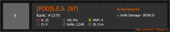 [POD]S.E.S. (87) Stats Banner